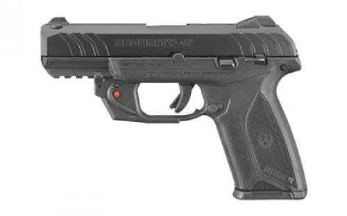 Ruger Ruger, Security-9, Double Action, Semi-automatic, Polymer Frame Pistol, Full Size, 9MM, 4 Barrel, Blued Finish, 3 Dot Drift-Adjustable Sights, Manual Safety and Integrated Trigger Safety, 15 Rounds, 2 Magazines, Viridian Laser, Right Hand 03816