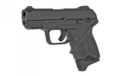 Ruger Security-9, Striker Fired, Semi-automatic, Polymer Frame Pistol, Compact, 9MM, 3.42" Barrel, Black Oxide Finish, Adjustable Rear Sight/Fixed Front Sight, Manual Safety and Integrated Trigger Safety, 10 Rounds, 2 Magazines, Hogue Beavertail HandALL Grip Sleeve Included, Right Hand 03829