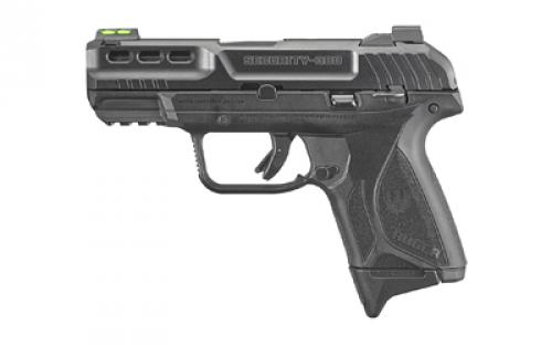 Ruger Security-380, Double Action, Semi-automatic, Polymer Frame Pistol, Compact, 380 ACP, 3.42 Barrel, Black Oxide Finish, Fiber Optic Front and Drift Adjustable Rear Sights, Manual Safety and Integrated Trigger Safety, 2 Magazines, (1)-15 Rounds and (1)-10 Rounds 03839