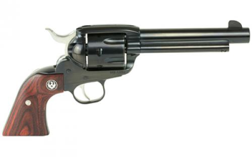 Ruger Vaquero Blued, Single Action, Revolver, 45 Long Colt, 5.5" Barrel, Alloy Steel, Blued Finish, Hardwood Grips, Blade Front and Integral Rear Sights, 6 Rounds 05101