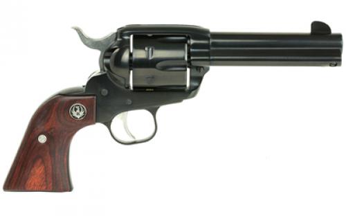 Ruger Vaquero Blued, Single Action, Revolver, 45 Long Colt, 4.6" Barrel, Alloy Steel, Blued Finish, Hardwood Grips, Blade Front and Integral Rear Sights, 6 Rounds 05102