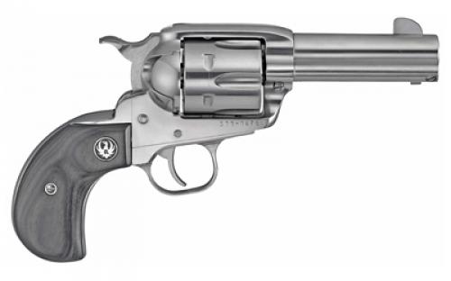 Ruger Vaquero, TALO Edition, Single Action, Revolver, 45 Long Colt, 3.75 Barrel, Stainless Steel, High-Gloss Stainless Finish, Bird's Head Black Laminate Grips, Blade Front and Integral Rear Sights, 6 Rounds 05151