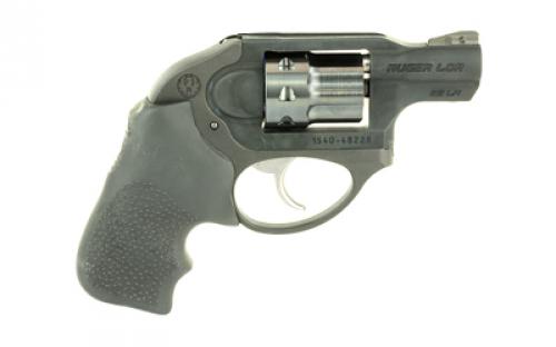 Ruger LCR, Double Action, Revolver, Small Frame, 22LR, 1.875" Barrel, Stainless Steel Barrel, Aluminum Frame and Stainless Steel Cylinder, Matte Finish, Black, Hogue Tamer Monogrip, U-Notch Integral Rear & Ramp Front Sight, 8 Rounds 05410