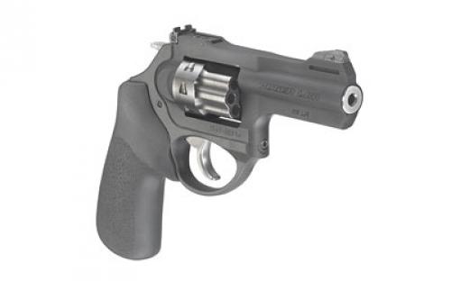 Ruger LCRx, Double Action, Revolver, Small Frame, 22LR, 3 Barrel, Aluminum, Matte Finish, Black, Hogue Tamer Monogrip, Adjustable Black Blade Rear & Ramp Front Sight, 8 Rounds 05435