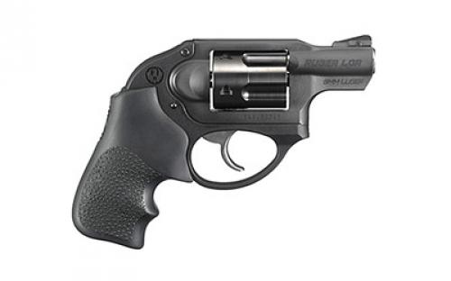 Ruger LCR, Double Action, Revolver, Small Frame, 9MM, 1.875 Barrel, Stainless Steel Barrel, Stainless Steel, Matte Finish, Black, Hogue Tamer Monogrip, U-Notch Integral Rear & Ramp Front Sight, 5 Rounds, 3 Moon Clips 05456