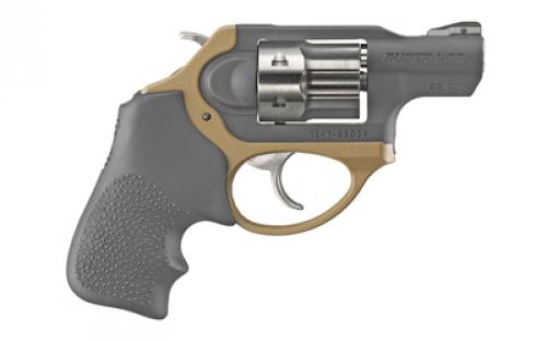 Ruger LCRx, TALO Edition, Double Action, Revolver, Small Frame, 22 WMR, 1.87 Barrel, Stainless Steel, Matte Finish, Flat Dark Earth and Black, Hogue Tamer Monogrip, Fixed Front Sight and Replaceable Pinned Ramp Rear Sight, 6 Rounds 05466