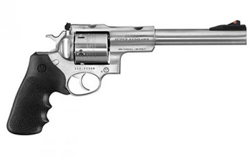 Ruger Super Redhawk Standard, Double Action, Revolver, 454 Casull, 7.5 Barrel, Stainless Steel, Satin Finish, Silver, Hogue Tamer Monogrip Grip, Adjustable Rear & Ramp Front Sight, 6 Rounds, KSRH-7454 05505