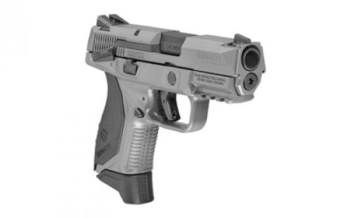 Ruger American, Striker Fired, Semi-automatic, Polymer Frame Pistol, Compact, 45 ACP, 3.75" Barrel, Cerakote Finish, Gray, Novak LoMount 3-Dot Sights, Ambidextrous Manual Safety, 7 Rounds, 3 Magazines, Ambidextrous 08650
