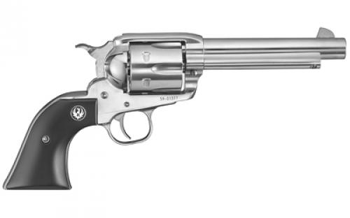 Ruger Vaquero, TALO Edition, Single Action Only, Revolver, 44 Magnum, 5.5 Barrel, Stainless Steel, High-Gloss Stainless Finish, Wood Grips, Blade Front and Integral Rear Sights, 6 Rounds 10597