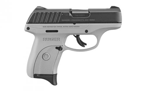 Ruger EC9s, Striker Fired, Semi-automatic, Polymer Frame Pistol, Compact, 9MM, 3.1 Barrel, Black Oxide Finish, Gray, Integral Fixed Sights, Thumb Safety, 7 Rounds, 1 Magazine 13201