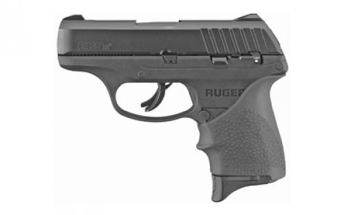 Ruger EC9s, Striker Fired, Semi-automatic, Polymer Frame Pistol, Compact, 9MM, 3.1 Barrel, Black Oxide Finish, Hogue Grip, Integral Fixed Sights, Thumb Safety, 7 Rounds, 1 Magazine 13211
