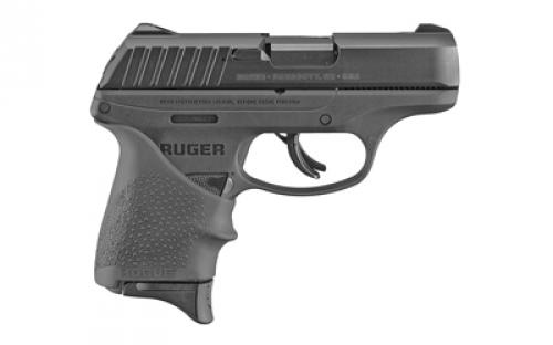 Ruger EC9s, Striker Fired, Semi-automatic, Polymer Frame Pistol, Compact, 9MM, 3.1" Barrel, Black Oxide Finish, Hogue Grip, Integral Fixed Sights, Thumb Safety, 7 Rounds, 1 Magazine 13211