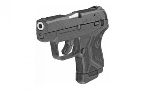 Ruger LCP II, Double Action Only, Semi-automatic, Polymer Frame Pistol, Sub-Compact, 22LR, 2.75" Barrel, Stainless Steel Barrel, Black Oxide Finish, Black, Integral Fixed Sights, Manual Safety, 10 Rounds, 1 Magazine, Right Hand 13705