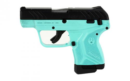Ruger LCP II, Talo Edition, Double Action Only, Semi-automatic, Polymer Frame Pistol, Sub-Compact, 22LR, 2.75 Barrel, Stainless Steel Barrel, Black Oxide Slide, Turquoise Cerakote Frame, Integral Fixed Sights, Manual Safety, 10 Rounds, 1  Magazine, Right Hand 13725