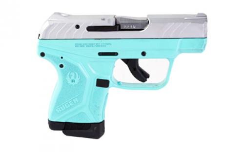Ruger LCP II, Talo Edition, Double Action Only, Semi-automatic, Polymer Frame Pistol, Sub-Compact, 22LR, 2.75" Barrel, Stainless Steel Barrel, Silver Slide, Turquoise Cerakote Frame, Integral Fixed Sights, Manual Safety, 10 Rounds, 1  Magazine, Right Hand 13726