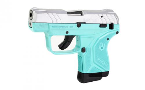 Ruger LCP II, Talo Edition, Double Action Only, Semi-automatic, Polymer Frame Pistol, Sub-Compact, 22LR, 2.75" Barrel, Stainless Steel Barrel, Silver Slide, Turquoise Cerakote Frame, Integral Fixed Sights, Manual Safety, 10 Rounds, 1  Magazine, Right Hand 13726