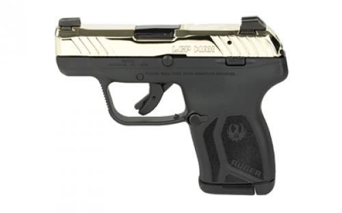 Ruger LCP MAX, Talo Edition, Double Action Only, Semi-automatic, Polymer Frame Pistol, Compact, 380ACP, 2.8 Barrel, PVD Finish, Champagne, Black Polymer Frame, Tritium Front Sight with White Outline, Drift Adjustable Rear Sight, 10 Rounds, 1 Magazine 13742