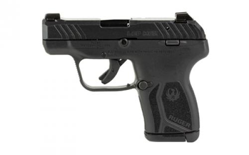 Ruger LCP MAX, Double Action Only, Semi-automatic, Polymer Frame Pistol, Compact, 380ACP, 2.8" Barrel, Black Oxide Finish, Tritium Front Sight with White Outline and Drift Adjustable Rear Sight, Integrated Trigger Safety, 10 Rounds, 1 Magazine, Includes Portable Key Operated Steel Handgun Case, Pocket Holster, Magazine Loader and Magazine Finger Extension 13743