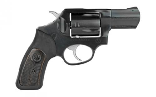 Ruger SP101, Double Action, Revolver, Small Frame, 357 Magnum, 2.25" Barrel, Alloy Steel, Blued Finish, Rubber Grips with Wood Inlay, Black Ramp Front and Fixed Rear Sights, 5 Rounds 15702
