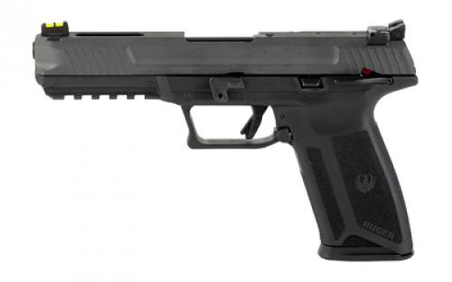 Ruger 57, TALO Edition, Double Action, Semi-automatic, Polymer Frame Pistol, Full Size, 5.7X28MM, 4.94 Barrel, Cobalt Cerakote Slide, Fiber Optic Front and Adjustable Rear Sights, Ambidextrous Manual Safety, 20 Rounds, 2 Magazines, Ambidextrous 16407