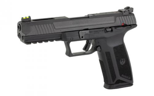 Ruger 57, TALO Edition, Double Action, Semi-automatic, Polymer Frame Pistol, Full Size, 5.7X28MM, 4.94" Barrel, Cobalt Cerakote Slide, Fiber Optic Front and Adjustable Rear Sights, Ambidextrous Manual Safety, 20 Rounds, 2 Magazines, Ambidextrous 16407