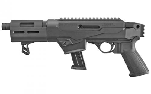 Ruger PC Charger, Take Down, Pistol, Semi-automatic, 9MM, 6.5 Barrel , Threaded Barrel, Aluminum, Matte Finish, Black, Ruger Polymer Pistol Grip, Picatinny Rail, 17 Rounds, 1 Magazine 29100