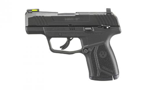Ruger MAX-9, Striker Fired, Semi-automatic, Polymer Frame Pistol, Sub-Compact, 9MM, 3.2 Barrel, Robin's Egg Blue Cerakote, Front TFO Night Sight, Optics Ready, Thumb Safety, 10 Rounds, 2 Magazines 03501
