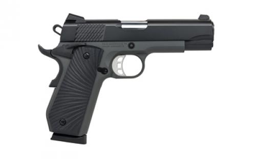 Tisas 1911 Carry, B45BA Stingray, Single Action Only, Semi-automatic, Metal Frame Pistol, Commander, 45 ACP, 4.25" Barrel, Aluminum Frame, Cerakote Finish, Black Slide, Tungsten Frame, Ed Brown Bobtail, G10 Grips, Novak Style 3-Dot Sights, Skelotonized Trigger, 8 Rounds, 2 Magazines 10100103