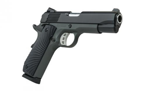 Tisas 1911 Carry, B45BA Stingray, Single Action Only, Semi-automatic, Metal Frame Pistol, Commander, 45 ACP, 4.25" Barrel, Aluminum Frame, Cerakote Finish, Black Slide, Tungsten Frame, Ed Brown Bobtail, G10 Grips, Novak Style 3-Dot Sights, Skelotonized Trigger, 8 Rounds, 2 Magazines 10100103