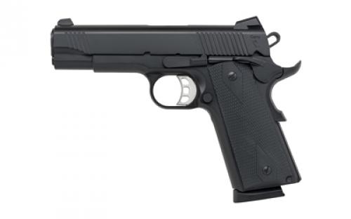 Tisas 1911 Carry, B45, Single Action Only, Semi-automatic, Metal Frame Pistol, Commander, 45 ACP, 4.25 Barrel, Cerakote Finish, Black, Rubber Grips, Novak Style 3-Dot Sights, 8 Rounds, 2 Magazines 10100119