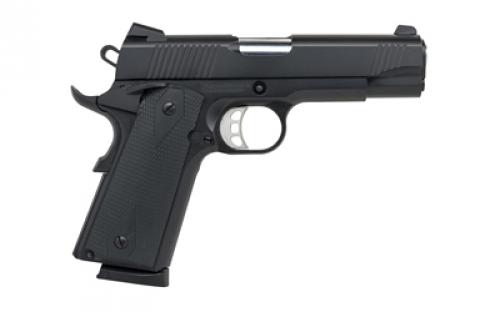 Tisas 1911 Carry, B45, Single Action Only, Semi-automatic, Metal Frame Pistol, Commander, 45 ACP, 4.25" Barrel, Cerakote Finish, Black, Rubber Grips, Novak Style 3-Dot Sights, 8 Rounds, 2 Magazines 10100119