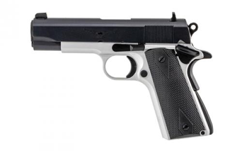Tisas 1911 Aviator, Single Action Only, Semi-automatic, Metal Frame Pistol, Commander, 45ACP, 4.25 Barrel, Aluminum Frame, Cerakote Finish, Black Slide, Rubber Overmolded Grips, Fixed Sights, 7 Rounds, 2 Magazines 10100128