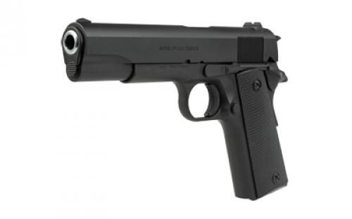 SDS Imports 1911A1 Service, Single Action Only, Semi-automatic, Metal Frame Pistol, Full Size, 45 ACP, 5" Barrel, Steel, Parkerized Finish, Black, Fixed Sights, Manual Thumb Safety, 7 Rounds, 1 Magazine 10100518