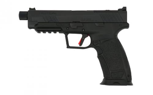 SDS Imports PX-9 Gen 3 Tactical, Striker Fired, Semi-automatic, Polymer Frame Pistol, Full Size, 9MM, 5.1 Barrel - Threaded, Tenifer Finish, Black, Trigger Safety, Fiber Optic Front Sight, Optic Ready, 10 Rounds, 2 Magazines, Interchangeable Back Straps and Side Panels, Right Hand 15000202