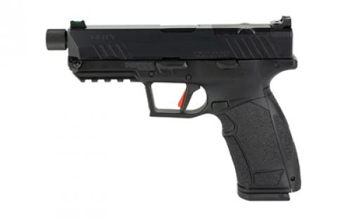 SDS Imports PX-9 Gen 3 Duty, Striker Fired, Semi-automatic, Polymer Frame Pistol, Compact, 9MM, 4.69" Barrel - Threaded, Tenifer Finish, Black, Trigger Safety, Fiber Optic Front Sight, Optic Ready, 10 Rounds, 2 Magazines, Interchangeable Back Straps and Side Panels, Right Hand PX-9DTH10