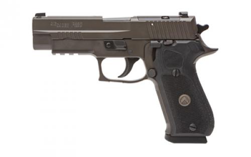 Sig Sauer P220, Legion, Single Action Only, Semi-automatic, Metal Frame Pistol, Full Size, 45 ACP, 4.4 Barrel, Alloy, Legion Gray, Black G10 Grips, XRAY3 Day/Night Sights, Optic Ready, Manual Thumb Safety, 8 Rounds, Master Shop Flat Trigger, 3 Magazines 220R-45-LEGION-SAO-R2