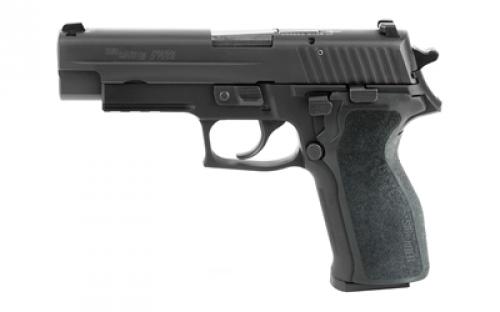 Sig Sauer P226, California Compliant, Double Action/Single Action, Semi-automatic, Metal Frame Pistol, Full Size, 9MM, 4.4 Barrel, Alloy, Nitron Finish, Black, E2 Polymer Grip, Night Sights, Decocker, 10 Rounds, 2 Magazines 226R-9-BSS-CA