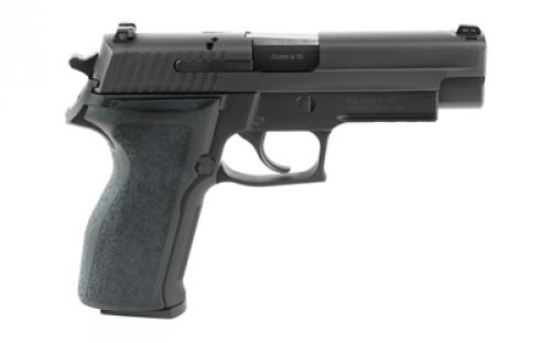 Sig Sauer P226, California Compliant, Double Action/Single Action, Semi-automatic, Metal Frame Pistol, Full Size, 9MM, 4.4" Barrel, Alloy, Nitron Finish, Black, E2 Polymer Grip, Night Sights, Decocker, 10 Rounds, 2 Magazines 226R-9-BSS-CA
