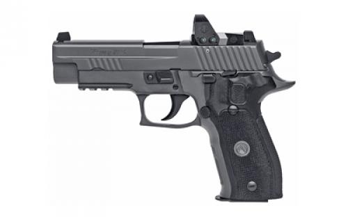 Sig Sauer P226, Legion RXP, Double Action/Single Action, Semi-automatic, Metal Frame Pistol, Full Size, 9MM, 4.4 Barrel, Alloy, Legion Gray, G10 Grips, Night Sights, Decocker, 10 Rounds, ROMEO1 PRO Reflex Optic, 3 Magazines 226R-9-LEGION-RXP