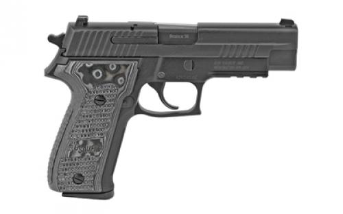 Sig Sauer P226, Extreme, California Compliant, Double Action/Single Action, Semi-automatic, Metal Frame Pistol, Full Size, 9MM, 4.4" Barrel, Alloy, Nitron Finish, Black, G10 Grips, Night Sights, Decocker, 10 Rounds, Short Reset Trigger, 2 Magazines 226R-9-XTM-BLKGRY-CA