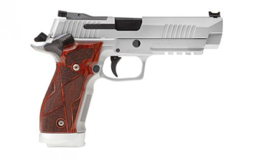 Sig Sauer P226 XFive Classic, Single Action Only, Semi-automatic, Metal Frame Pistol, Full Size, 9MM, 5" Barrel, Stainless Steel Frame, Hogue Cocobolo Grips With Alloy Magwell, Fully Adjustable AX3 Trigger, Fiber Optic Front With Adjustable Rear Sight, 10 Rounds, 3 Magazines 226X5-9-CLASSIC-10