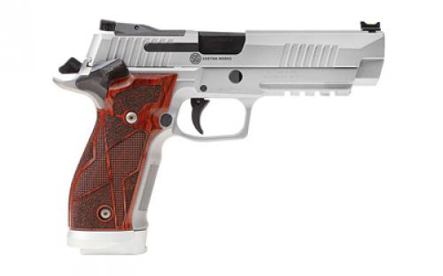 Sig Sauer P226 XFive Classic, Single Action Only, Semi-automatic, Metal Frame Pistol, Full Size, 9MM, 5" Barrel, Stainless Steel Frame, Hogue Cocobolo Grips With Alloy Magwell, Fully Adjustable AX3 Trigger, Fiber Optic Front With Adjustable Rear Sight, 20 Rounds, 3 Magazines 226X5-9-CLASSIC