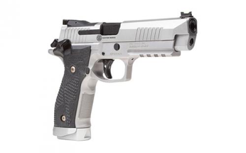 Sig Sauer P226 XFive, Single Action Only, Semi-automatic, Metal Frame Pistol, Full Size, 9MM, 5" Barrel, Stainless Steel Frame, Hogue G10 Piranha Grips with Alloy Magwell, Fully Adjustable AX3 Trigger, 10 Rounds, 3 Magazines 226X5-9-STAS-10
