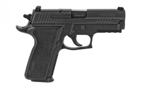 Sig Sauer P229, Enhanced Elite, California Compliant, Double Action/Single Action, Compact, 9MM, 3.9" Barrel, Alloy, Nitron Finish, Nitron Finish, Black, E2 Polymer Grip, Night Sights, Decocker, 10 Rounds, Short Reset Trigger, 2 Magazines 229R-9-ESE-CA