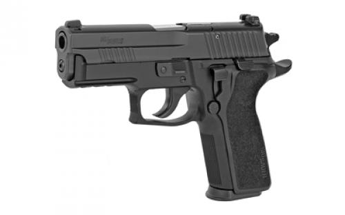 Sig Sauer P229, Enhanced Elite, California Compliant, Double Action/Single Action, Compact, 9MM, 3.9" Barrel, Alloy, Nitron Finish, Nitron Finish, Black, E2 Polymer Grip, Night Sights, Decocker, 10 Rounds, Short Reset Trigger, 2 Magazines 229R-9-ESE-CA