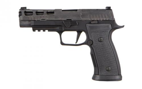 Sig Sauer P320 AXG Pro Carry, Striker Fired, 9mm, 3.9 Barrel, Polymer Grips, Black Nitron Slide Finish, Titanium Cerakote Frame Finish, XSeries Optic-ready Slide, X-Ray 3 Night Sights, 10 Round, 2 Magazines 320AXGCA-9-RTXR3-R2-10