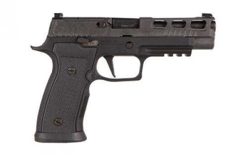 Sig Sauer P320 AXG Pro Carry, Striker Fired, 9mm, 3.9" Barrel, Polymer Grips, Black Nitron Slide Finish, Titanium Cerakote Frame Finish, XSeries Optic-ready Slide, X-Ray 3 Night Sights, 10 Round, 2 Magazines 320AXGCA-9-RTXR3-R2-10