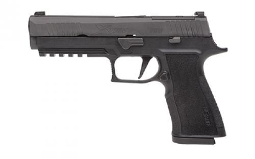 Sig Sauer P320 XTEN, Striker Fired, Semi-automatic, Polymer Frame Pistol, Full Size, 10MM, 5 Barrel, Nitron Finish, Black, Optics Ready, Trijicon RMR Footprint, XRAY3 Night Sights, 15 Rounds, 2 Magazines 320X5-10-BXR3-R2