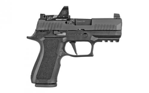 Sig Sauer P320, X-Compact, Striker Fired, Semi-automatic, Polymer Frame Pistol, 9MM, 3.6" Barrel, Nitron Finish, Black, Modular X Grip, XRAY3 Night Sights w/ R2 Base Plate, 10 Rounds, XSeries Flat Trigger, ROMEO1 PRO, 2 Magazines 320XC-9-BXR3-RXP-10