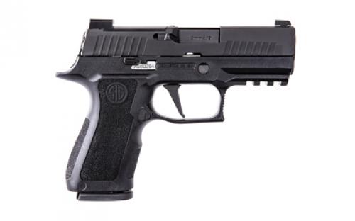 Sig Sauer P320, X-Compact, Striker Fired, Semi-automatic, Polymer Frame Pistol, 9MM, 3.6" Barrel, Nitron Finish, Black, Modular X Grip, XRAY3 Night Sights, 15 Rounds, XSeries Flat Trigger, Optics Ready w/ R2 Base Plate, 2 Magazines 320XC-9-BXR3P-R2